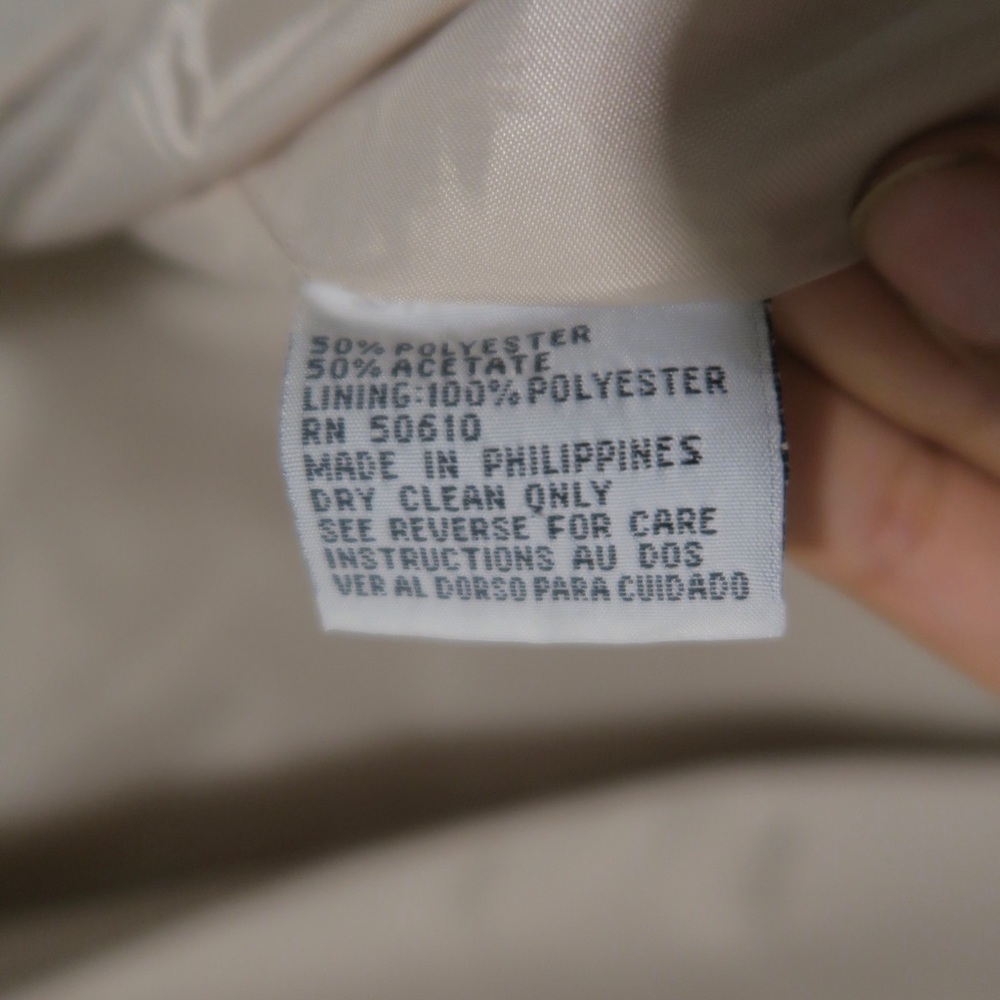Beige Double Breasted Blazer Suit Jacket Career Cream Kasper ASL Petite - Picture 14 of 16